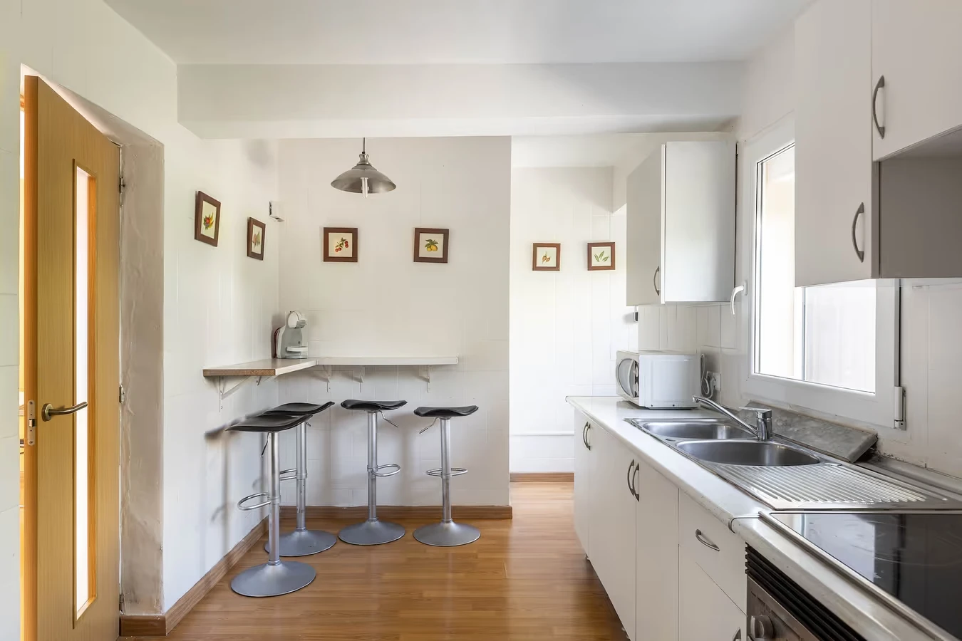 Cocina con barra